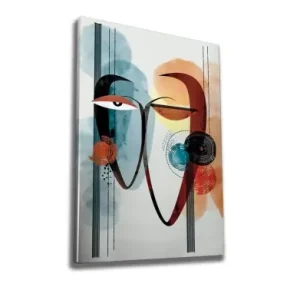 Promoție Wallxpert tablou decorativ canvas 50x70 cm, 50% bumbac/50% poliester, imprimare digitala, rama lemn 2x3 cm, multicolor - Verificat A · Re-Bloom