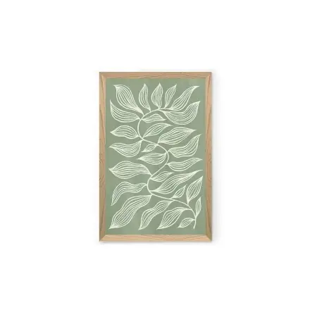 Bestseller Tablou decorativ Re-Bloom, MDF, verde/alb, 33 x 48 cm