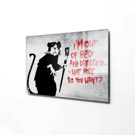 Cumpărături sigure Tablou decorativ Re-Bloom, sticla, negru/gri/rosu, 30 x 45 cm