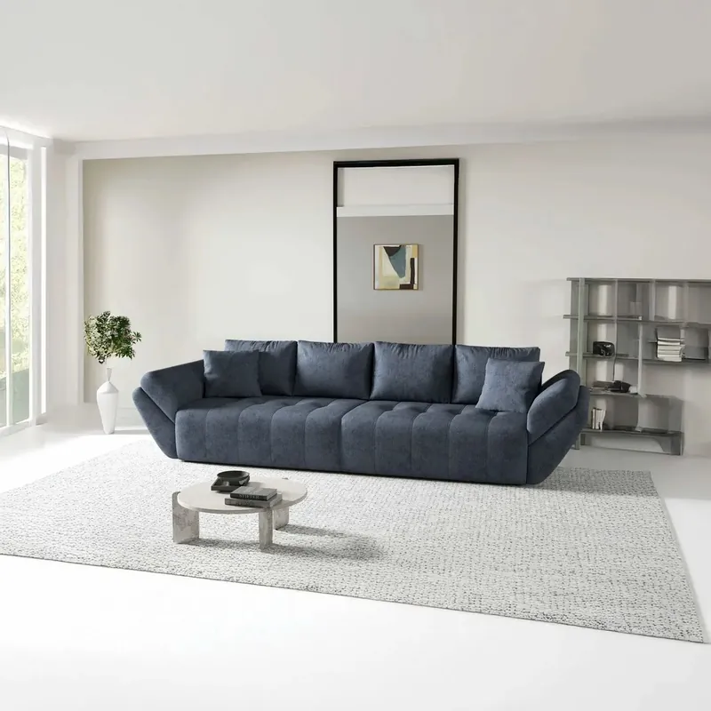 Popular Canapea extensibilă dumonde cu ladă de depozitare Berlin enjoy Antracit 300x100 cm