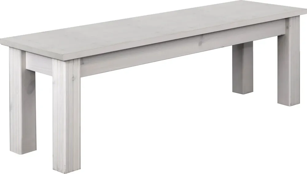 Premium Bancheta Skanderborg din lemn masiv de pin, 140 cm lungime