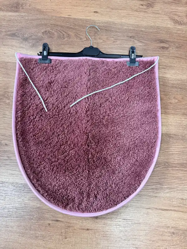 Covor capac pentru WC foarte moale violet 47x50 cm Super ofertă
