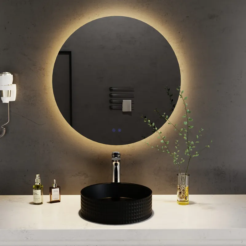 Bestseller Oglinda rotunda Toledo pentru baie cu LED 70 cm diametru