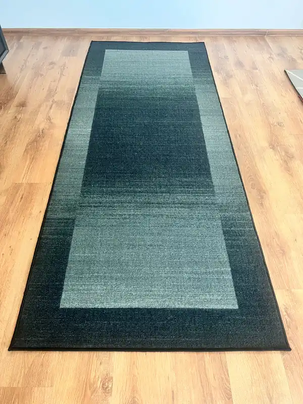 Covor traversa Gabbeh Ideal cu model degrade gri, 98x245 cm Plată sigură