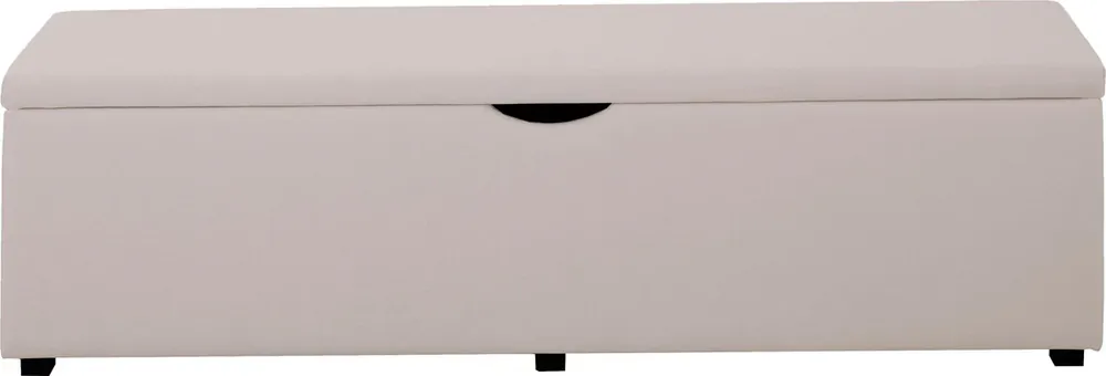 Bancheta Standard din cu tesatura fina bej cu depozitare 120 cm Reducere extra