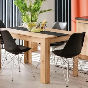 Bestseller Masă de sufragerie Domus culoare stejar cu antracit 135x80 cm