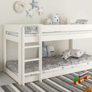 Bestseller Pat pentru doi copii suprapus Robin din lemn de pin, 2x 90x200 cm
